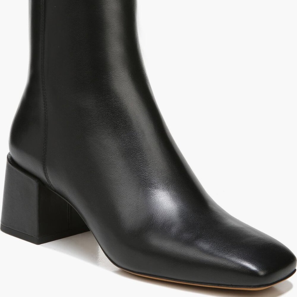 Woman's Black Block Heel Booties